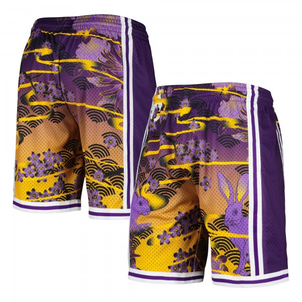 Шорты Los Angeles Lakers Mitchell & Ness Lunar New Year Swingman - Purple