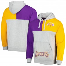 Толстовка Los Angeles Lakers Mitchell & Ness Tie-Breaker - Heather Gray