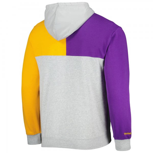 Толстовка Los Angeles Lakers Mitchell & Ness Tie-Breaker - Heather Gray