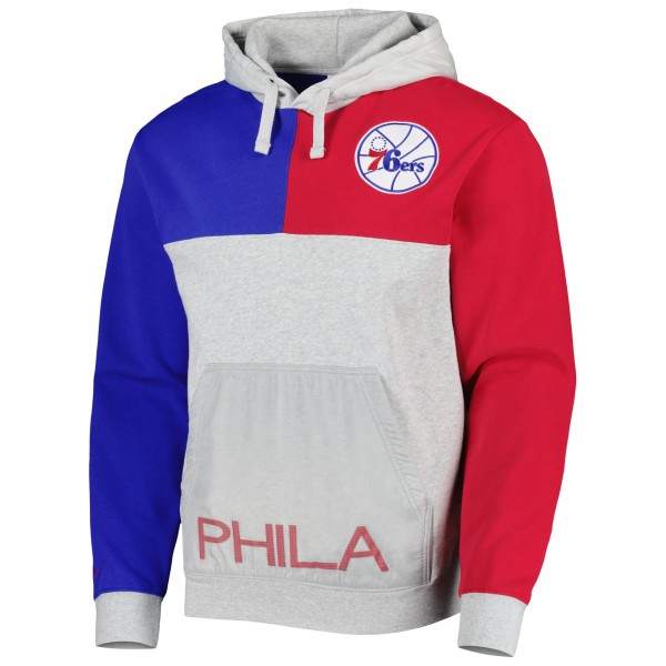 Толстовка Philadelphia 76ers Mitchell & Ness Tie-Breaker - Heather Gray