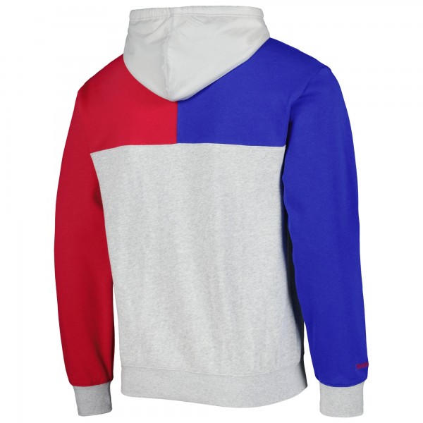 Толстовка Philadelphia 76ers Mitchell & Ness Tie-Breaker - Heather Gray