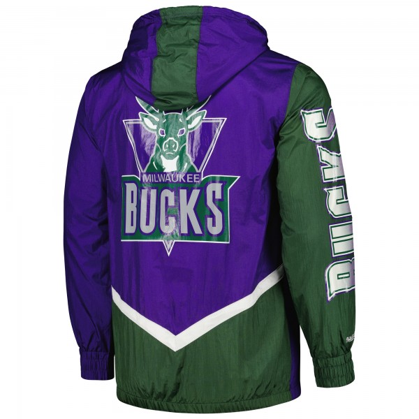 Ветровка на молнии Milwaukee Bucks Mitchell & Ness Undeniable - Purple