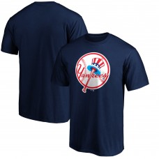 New York Yankees Navy Cooperstown Collection Forbes Team Logo T-Shirt