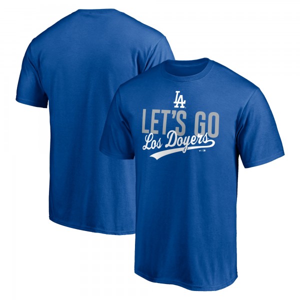 Los Angeles Dodgers Royal Lets Go Los Doyers T-Shirt