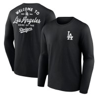 Los Angeles Dodgers Black Long Ball Long Sleeve T-Shirt