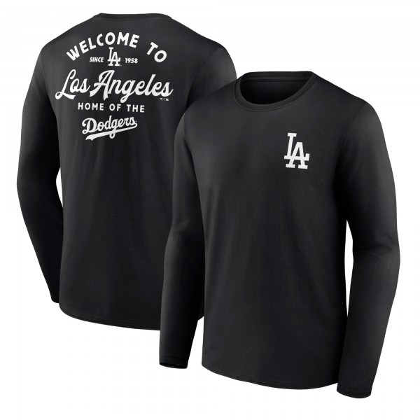 Los Angeles Dodgers Black Long Ball Long Sleeve T-Shirt