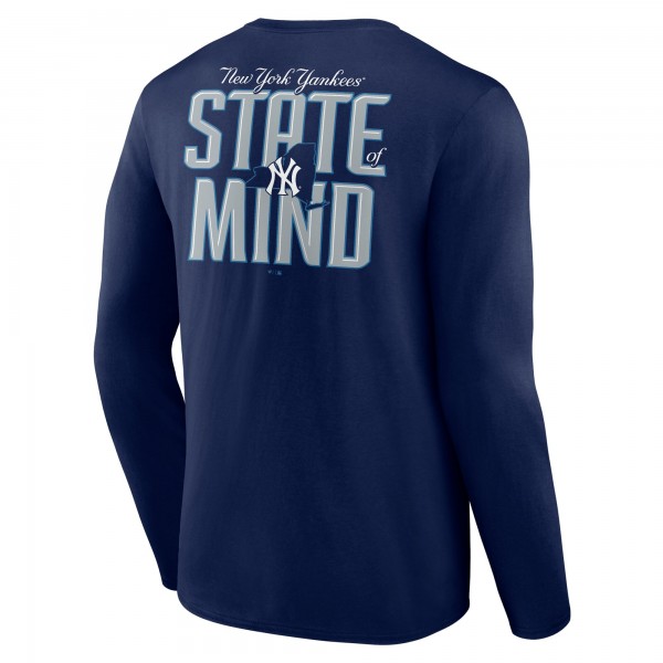 New York Yankees Navy State of Mind Long Sleeve T-Shirt