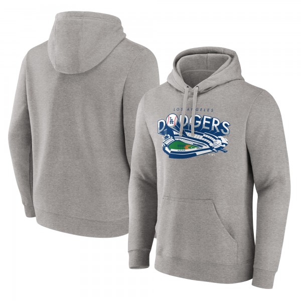 Los Angeles Dodgers Gray Heater State of Mind Pullover Hoodie
