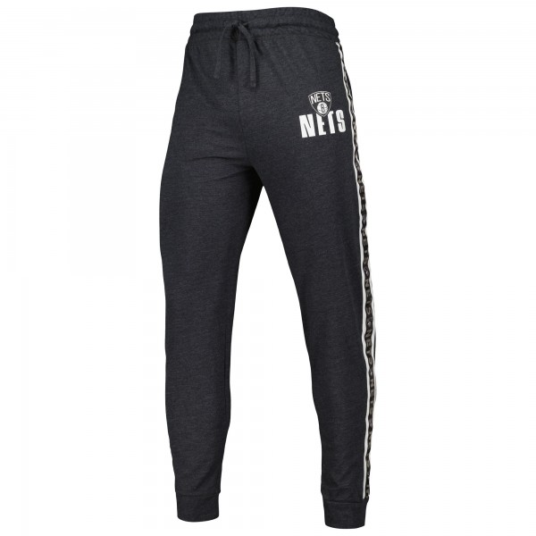 Brooklyn Nets Concepts Sport Charcoal Team Stripe Jogger Pants