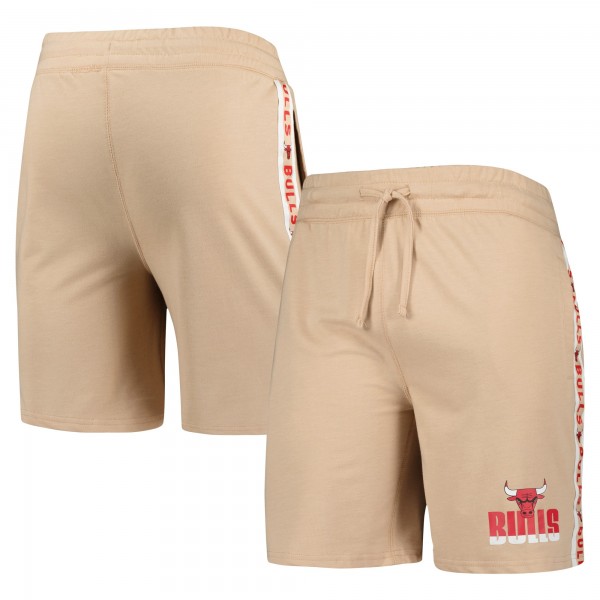 Шорты Chicago Bulls Concepts Sport Tan Team Stripe