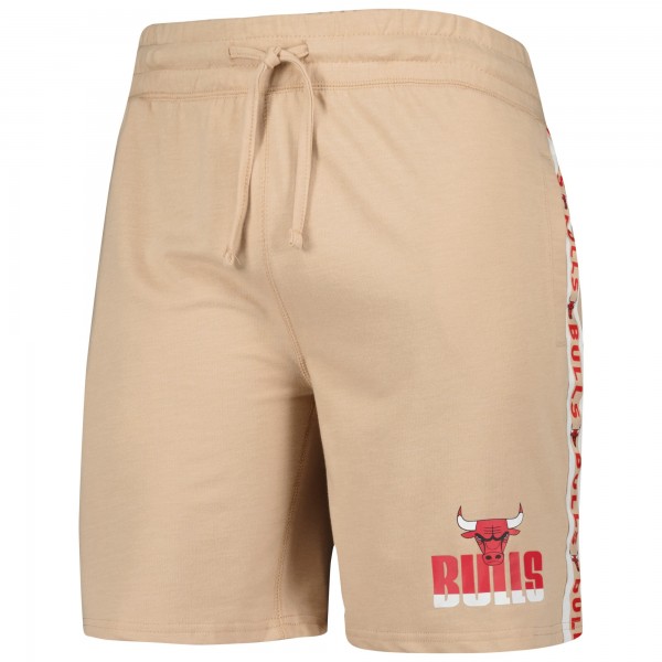 Шорты Chicago Bulls Concepts Sport Tan Team Stripe