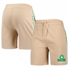 Boston Celtics Concepts Sport Team Stripe Shorts - Tan