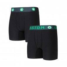 Boston Celtics Concepts Sport Breakthrough 2-Pack Boxer Briefs - Black