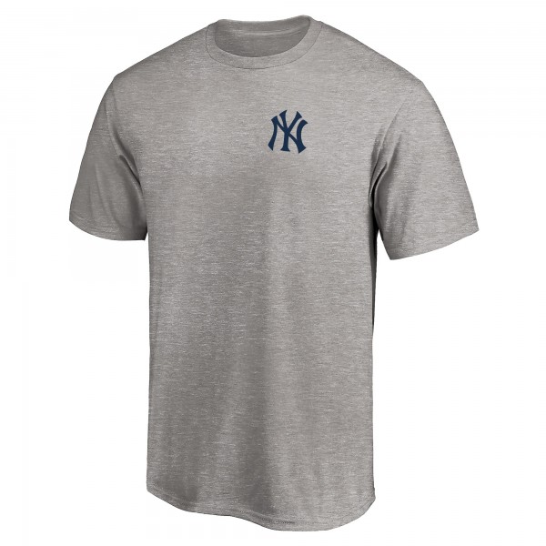New York Yankees Heather Gray Number One Dad T-Shirt