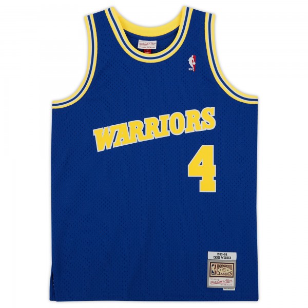Игровая джерси Chris Webber Golden State Warriors Autographed Fanatics Authentic Royal 1993-94 Mitchell & Ness Swingman