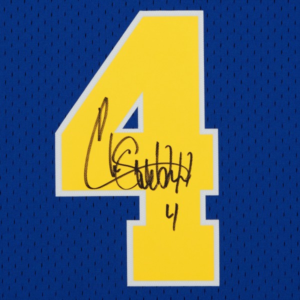 Игровая джерси Chris Webber Golden State Warriors Autographed Fanatics Authentic Royal 1993-94 Mitchell & Ness Swingman