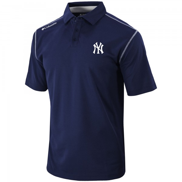New York Yankees Columbia Navy Omni-Wick Shotgun Polo