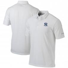 New York Yankees Columbia White Omni-Wick Drive Polo