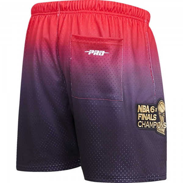 Шорты Chicago Bulls Pro Standard Black/Red Ombre Mesh