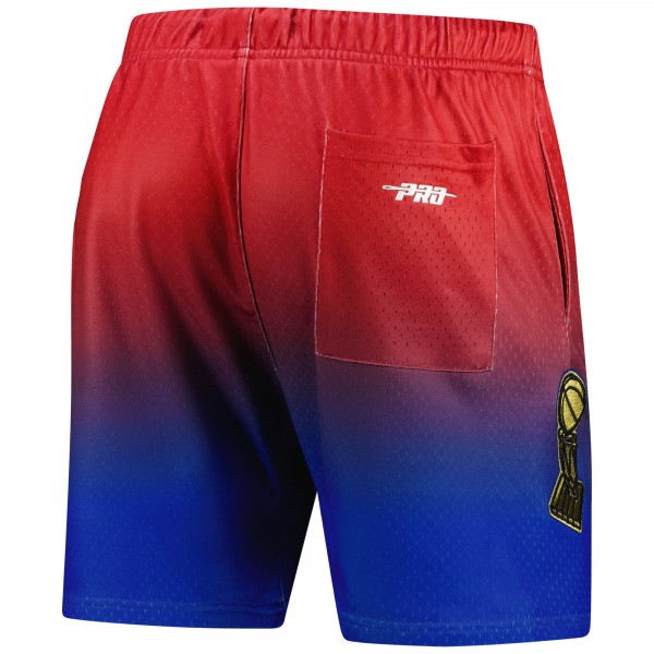 Philadelphia 76ers Pro Standard Royal/Red Ombre Mesh Shorts
