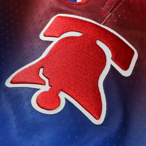 Philadelphia 76ers Pro Standard Royal/Red Ombre Mesh Shorts