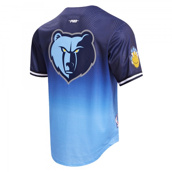 Рубашка с коротким рукавом Memphis Grizzlies Pro Standard Ombre Mesh - Navy/Light Blue