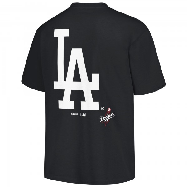 Los Angeles Dodgers PLEASURES Black Ballpark T-Shirt