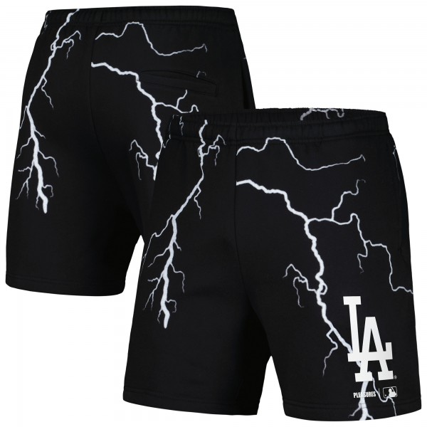 Los Angeles Dodgers PLEASURES Black Lightning Shorts