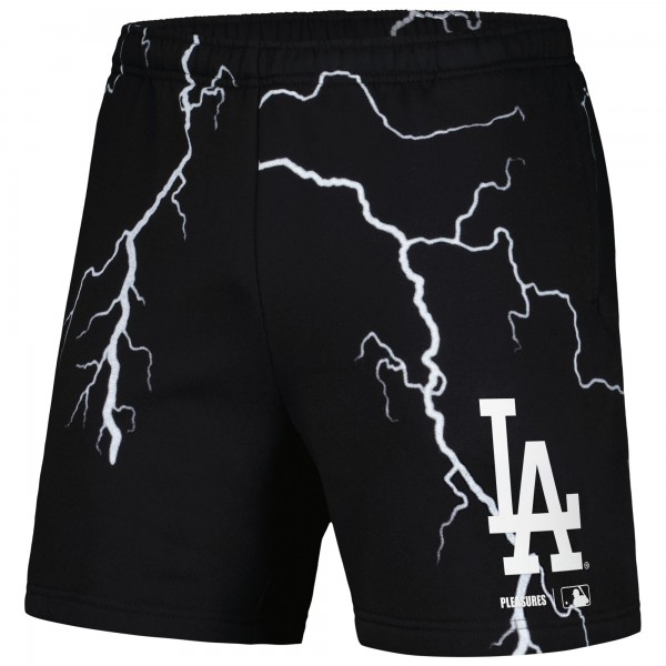 Los Angeles Dodgers PLEASURES Black Lightning Shorts