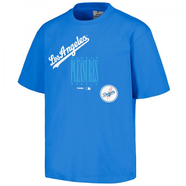 Los Angeles Dodgers PLEASURES Royal Repurpose T-Shirt