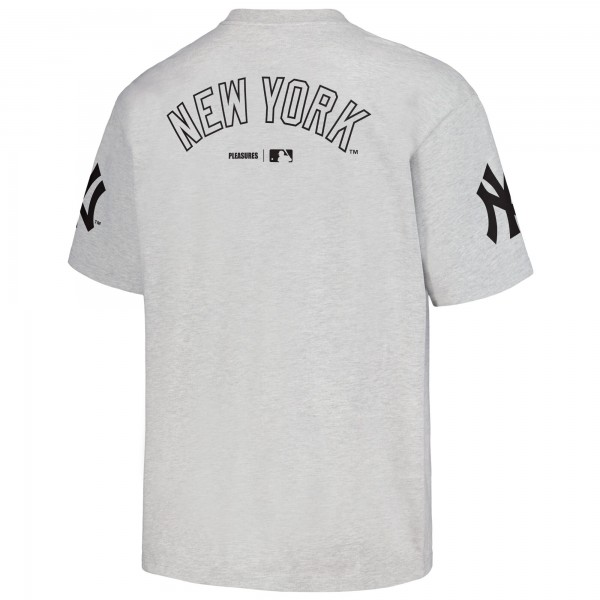 New York Yankees PLEASURES Gray Team T-Shirt