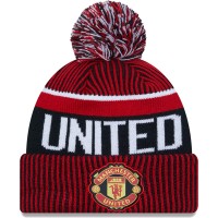 Шапка с помпоном Manchester United New Era Sport Cuffed Knit - Red
