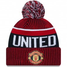 Шапка с помпоном Manchester United New Era Sport Cuffed Knit - Red