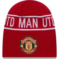 Шапка Manchester United New Era Wordmark Skull Knit - Red