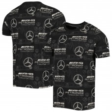 Футболка Mercedes-AMG Petronas F1 Team Puma Allover Print - Black