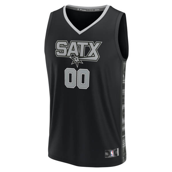 Именная джерси San Antonio Spurs Fanatics Black Fast Break Replica - Statement Edition