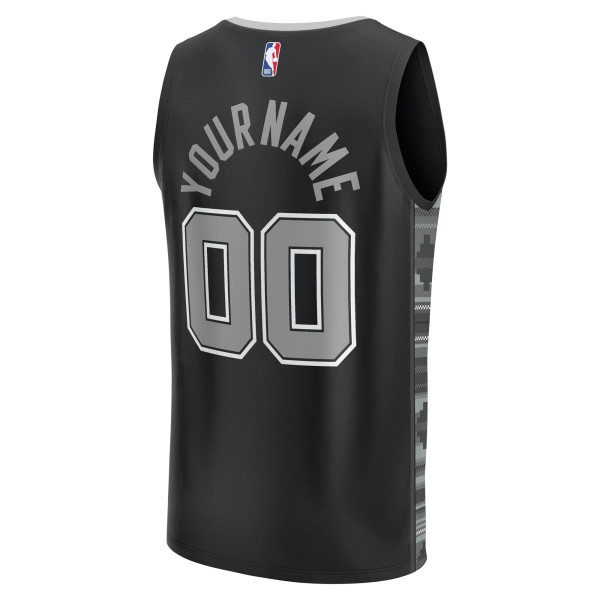 Именная джерси San Antonio Spurs Fanatics Black Fast Break Replica - Statement Edition