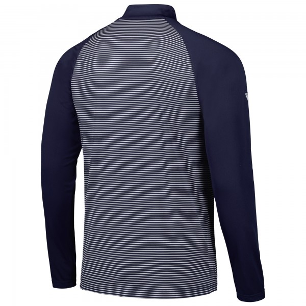 Кофта на короткой молнии New York Yankees Levelwear Charter Striped Raglan - Navy
