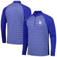 Кофта на короткой молнии Los Angeles Dodgers Levelwear Charter Striped Raglan - Royal