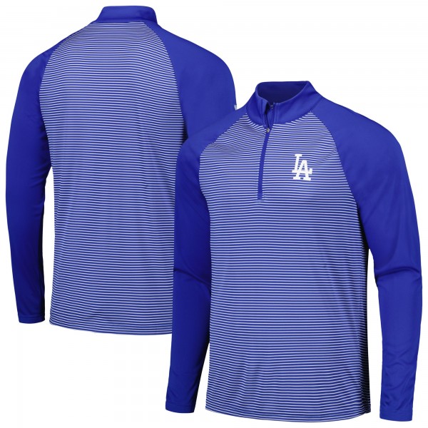Кофта на короткой молнии Los Angeles Dodgers Levelwear Charter Striped Raglan - Royal