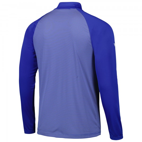 Кофта на короткой молнии Los Angeles Dodgers Levelwear Charter Striped Raglan - Royal