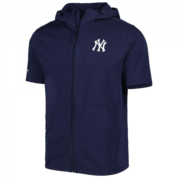 Толстовка с коротким рукавом New York Yankees Levelwear Navy Recruit