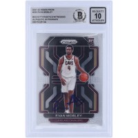 Evan Mobley Cleveland Cavaliers Autographed 2021-22 Panini Prizm #325 Beckett Fanatics Witnessed Authenticated 10 Rookie Card