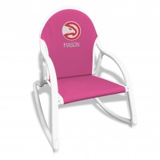 Childrens Atlanta Hawks Pink Personalized Rocking Chair