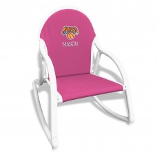 Childrens New York Knicks Pink Personalized Rocking Chair