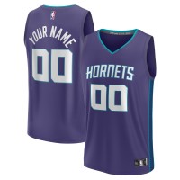 Именная игровая джерси Charlotte Hornets Youth Fast Break Replica - Statement Edition - Purple