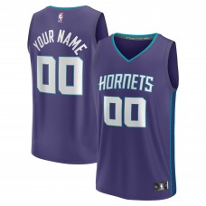 Именная игровая джерси Charlotte Hornets Youth Fast Break Replica - Statement Edition - Purple