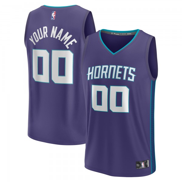 Именная игровая джерси Charlotte Hornets Youth Fast Break Replica - Statement Edition - Purple