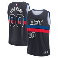 Игровая форма  Detroit Pistons Youth Fast Break Replica Custom - Statement Edition - Black