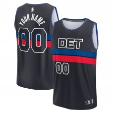 Игровая форма  Detroit Pistons Youth Fast Break Replica Custom - Statement Edition - Black